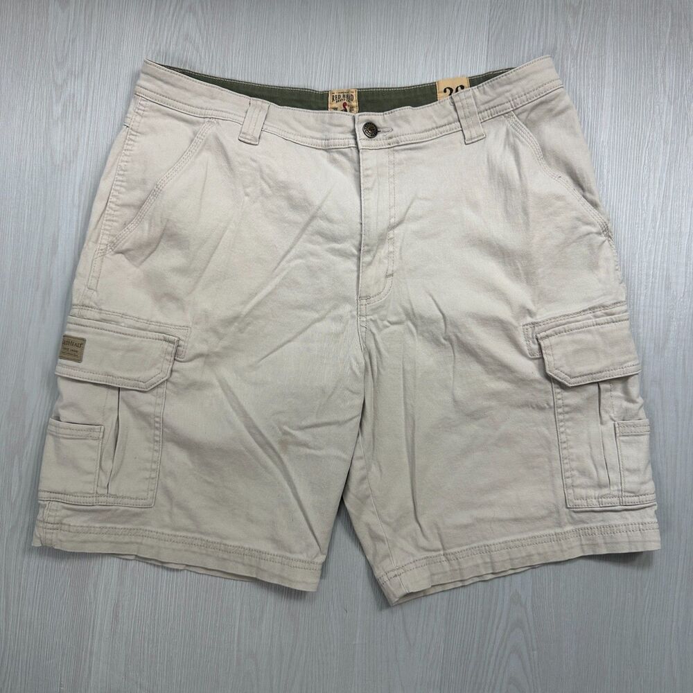 RedHead Cargo Shorts Men’s Size 36 Beige Cotton Outdoor Hiking Casual